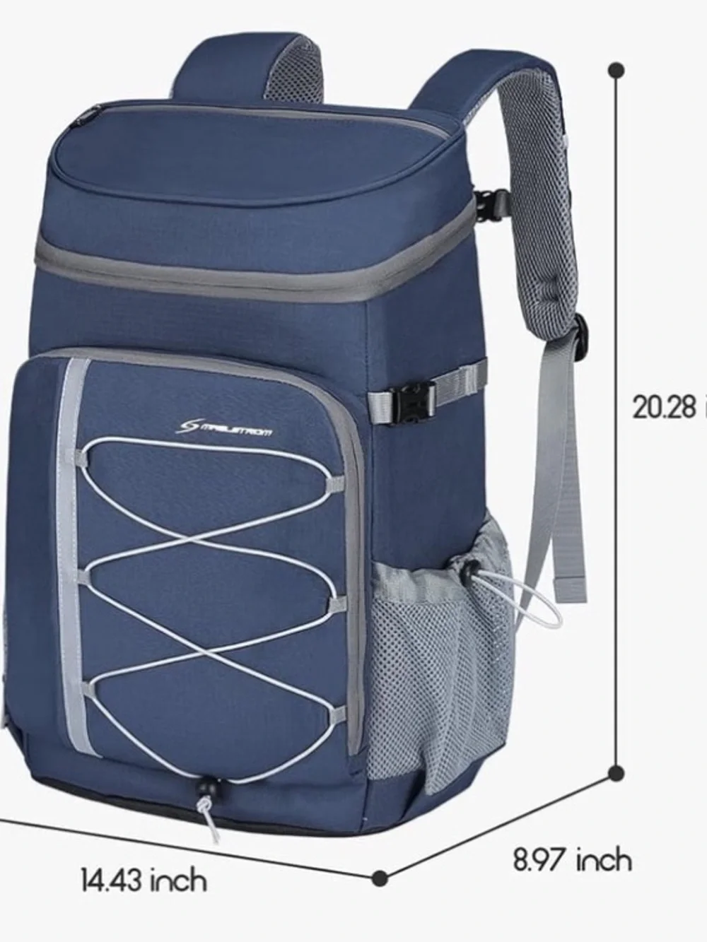 New Maelstrom Men's Navy Blue Soft Cooler Backpack 35/50 Can Insulated Travel